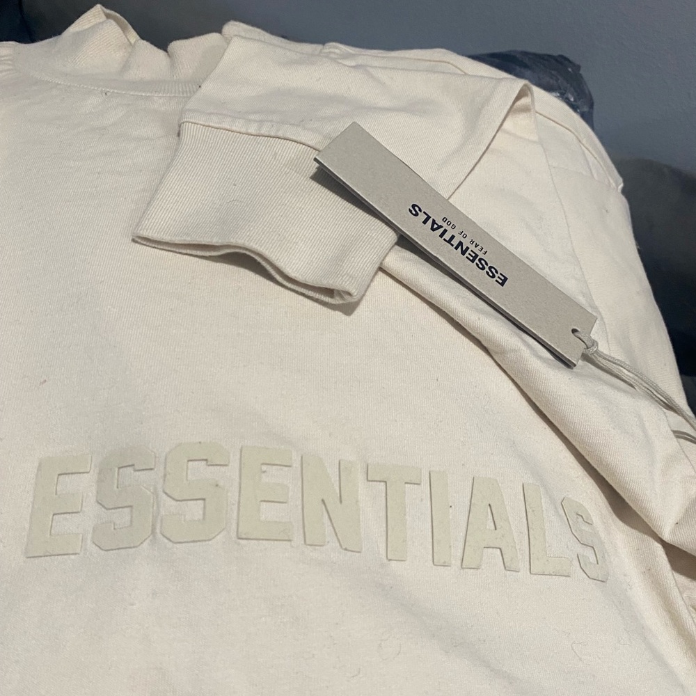 Fear of God Essentials Cream Sweatshirt